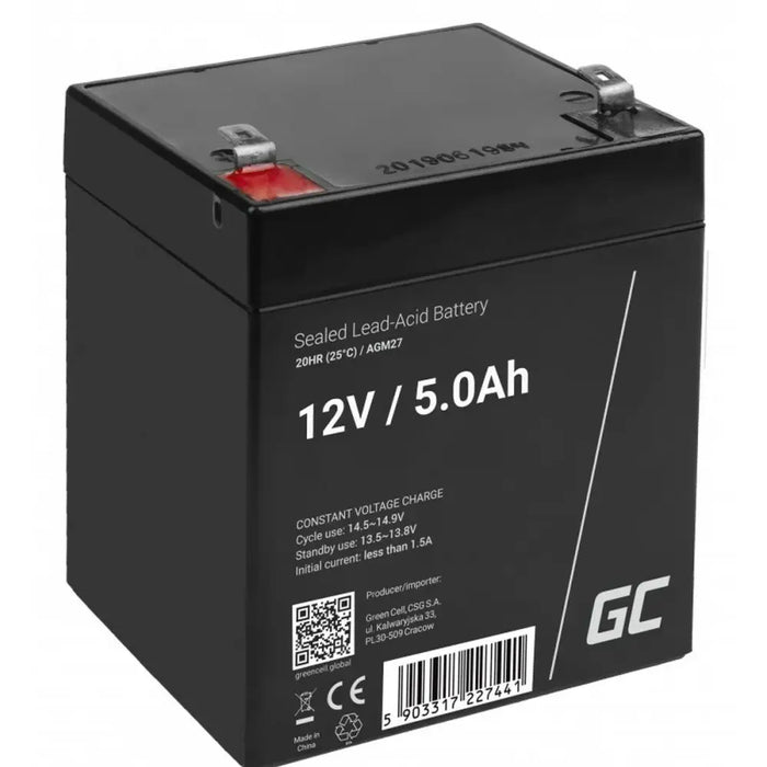 Battery for Uninterruptible Power Supply System UPS Green Cell AGM27 5 Ah 12 V - SAI<<<Електроника Периферни и резервни