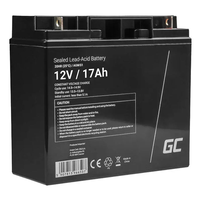 Battery for Uninterruptible Power Supply System UPS Green Cell AGM51 12 V - Batteries<<<Rechargeable batteries<<<IT