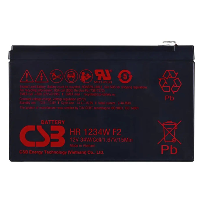 Battery for Uninterruptible Power Supply System UPS HITACHI CSB HR1234WF2 9 Ah 12 V - SAI<<<Електроника Периферни и