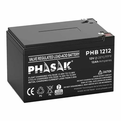 Battery for Uninterruptible Power Supply System UPS Phasak PHB 1212 12 Ah 12 V - Електроника Периферни и резервни