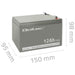 Battery for Uninterruptible Power Supply System UPS Qoltec 53049 12 Ah 12 V - BatteriesZSI-AKU<<<Emergency power