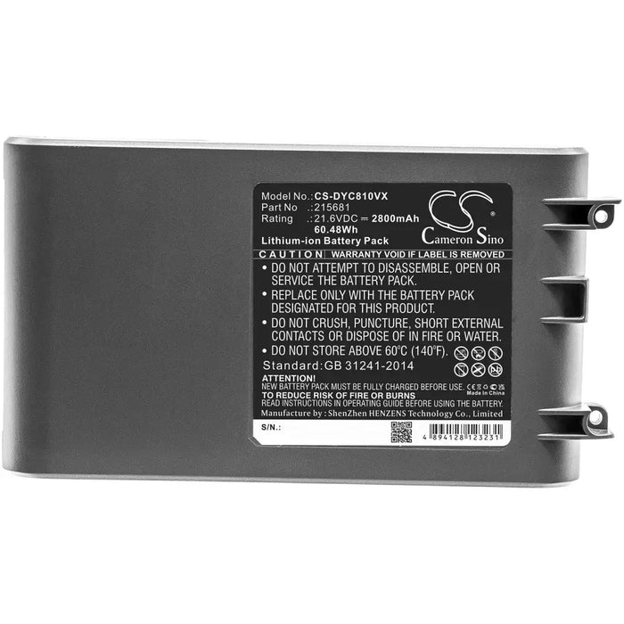 Battery for vacuum cleaner Dyson V8 V8 Absolute 215681 LiIon 21.6V 2800mAh CAMERON SINO - Батерии за