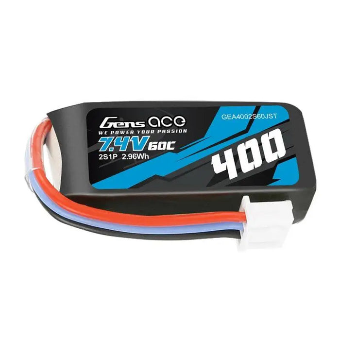 Battery Gens Ace 400mAh 7.4V 60C 2S1P JST - Lithium and NiMH<<<Batteries<<<RC models<<<InnproXML