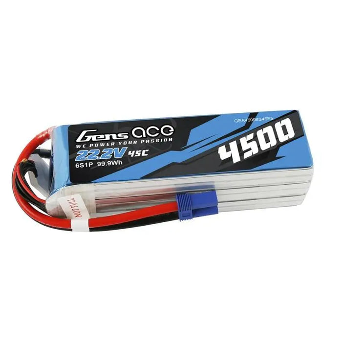 Battery Gens Ace 4500mAh 22.2V 45C 6S1P - Lithium and NiMH<<<Batteries<<<RC models<<<InnproXML