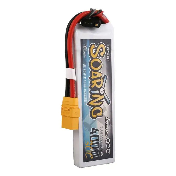 Battery Gens Ace G-Tech Soaring 4000mAh 7.4V 30C 2S1P XT90 - Lithium and NiMH<<<Batteries<<<RC models<<<InnproXML