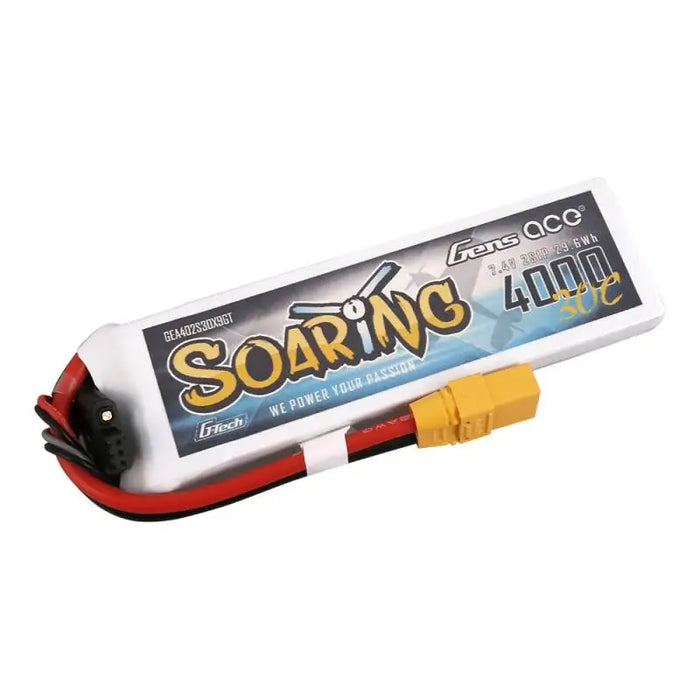 Battery Gens Ace G-Tech Soaring 4000mAh 7.4V 30C 2S1P XT90 - Lithium and NiMH<<<Batteries<<<RC models<<<InnproXML