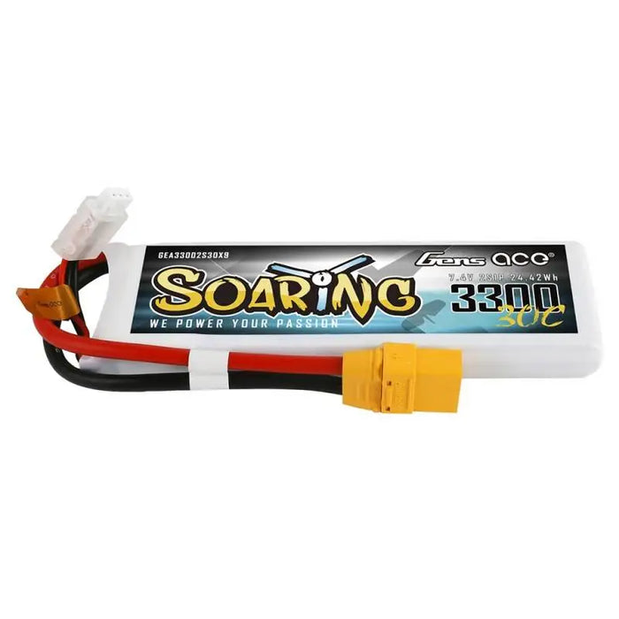 Battery Gens Ace Soaring 3300mAh 7.4V 30C 2S1P XT90 - Lithium and NiMH<<<Batteries<<<RC models<<<InnproXML