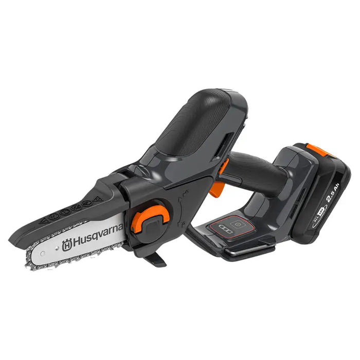 BATTERY MINI CHAIN SAW HUSQVARNA ASPIRE P5-P4A KIT 18 V NUMBER OF BATTERIES 1 2.50 Ah BAR LENGTH 13.00 cm BAR LENGTH