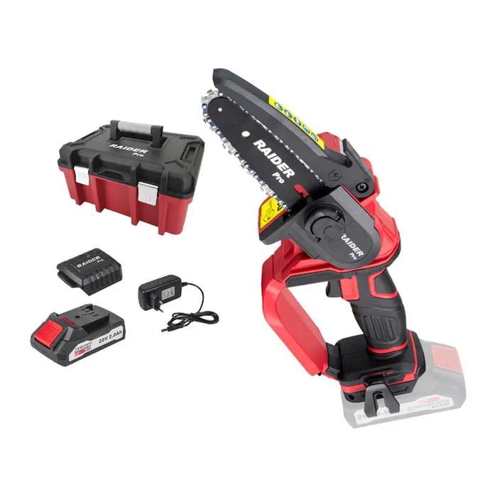 BATTERY MINI CHAIN SAW RAIDER PRO RDP-YGP20 20 V NUMBER OF BATTERIES 1 2.00 Ah BAR LENGTH 12.00 cm - Акумулаторни мини