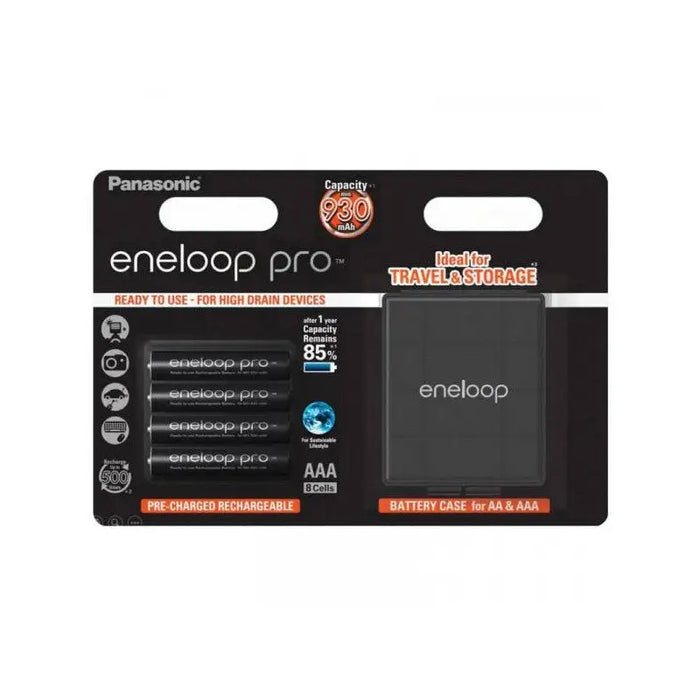 BATTERY PACK PRO BLACK CASE AAA UP TO 930 4BP ENELOOP - Батерии<<<Батерии и зарядни устройства<<<AmperelB2B