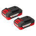 BATTERY SET RAIDER PRO RDP-PCD20&PBIW20 20 V NUMBER OF BATTERIES 2 2.00 Ah CASE - Акумулаторни комплекти<<<Инструменти