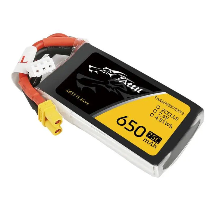 Battery Tattu 650mAh 7.4V 75C 2S1P - Lithium and NiMH<<<Batteries<<<RC models<<<InnproXML