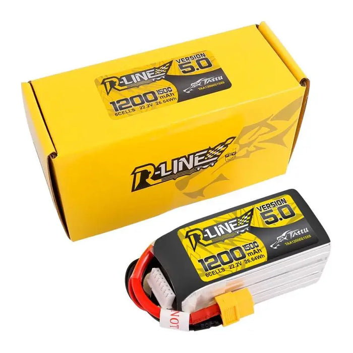 Battery Tattu R-Line 5.0 1200mAh 22.2V 150C 6S1P XT60 - Lithium and NiMH<<<Batteries<<<RC models<<<InnproXML