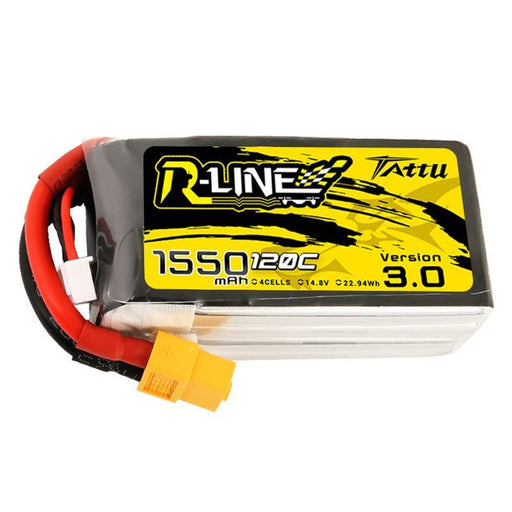 Battery Tattu R-Line Version 3.0 1550mAh 14,8V 120C 4S1P XT60 - Lithium and NiMH<<<Batteries<<<RC models<<<InnproXML