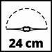 BATTERY TRIMMER EINHELL GC-CT 18/24 18 V WITHOUT BATTERY AND CHARGER CUTTING WIDTH 24.00 cm - Електрически