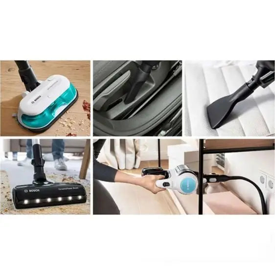 Battery vacuum cleaner BOSCH Unlimited 7 ProHygienic Aqua White BCS71HYG2 - Прахосмукачки<<<BOSCH дребна