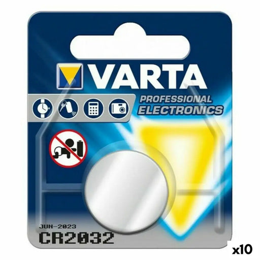 Battery Varta CR 2032 3 V (10 Units) - Електроника Батерии<<<Компютри| Електроника<<<BigBuy&&&Кръгли
