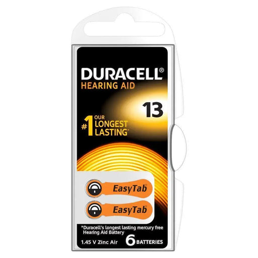 Battery zinc air DURACELL ZA13 6 pcs. hearing aid buttons in a blister - Батерии<<<Батерии и зарядни у-ва<<<ValiAPI