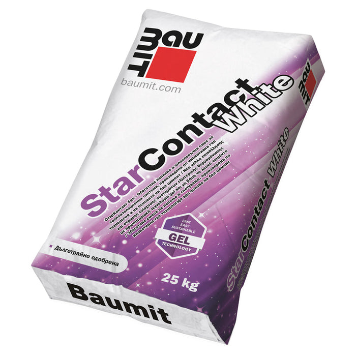 BAUMIT STARCONTACT ADHESIVE AND PUTTY - Гипс и шпакловки<<<Сухи строителни смеси<<<Строителни материали<<<Praktiker