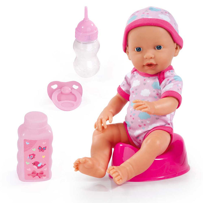 Peeing doll Bayer - Piccolina, with potty, 30 cm