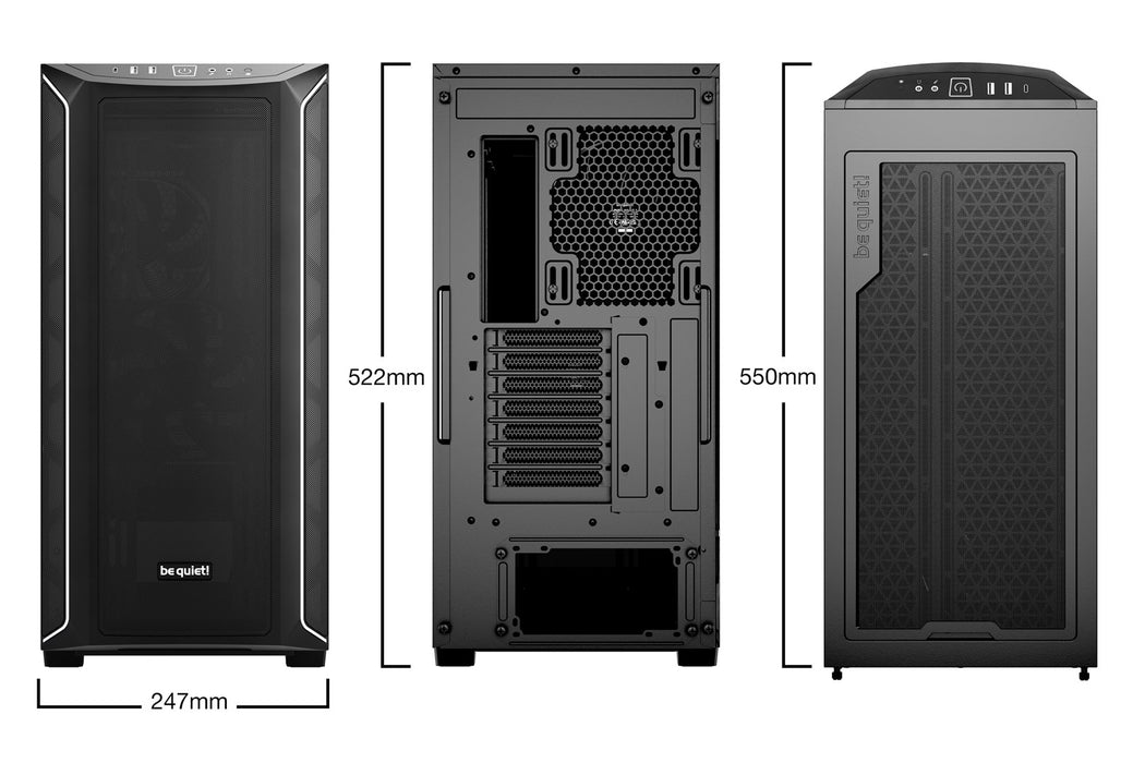 ATX Semi-tower Box Be Quiet! SHADOW BASE 800 DX Black