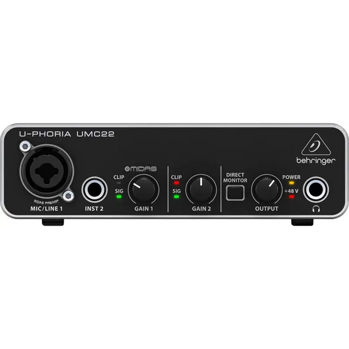 Behringer UMC22 supplementary music equipment Concert/Studio Pre-amp - InterfacesIKL-INT<<<TastaturenIKL<<<ActionPL