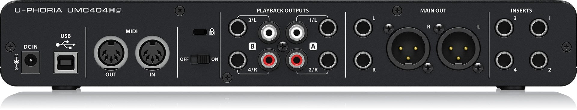 Behringer UMC404HD recording audio interface