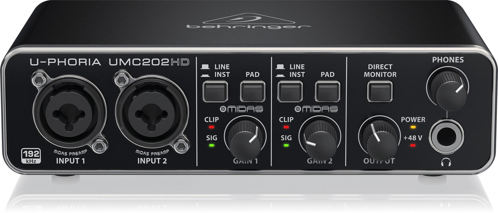 Behringer UMC202HD recording audio interface
