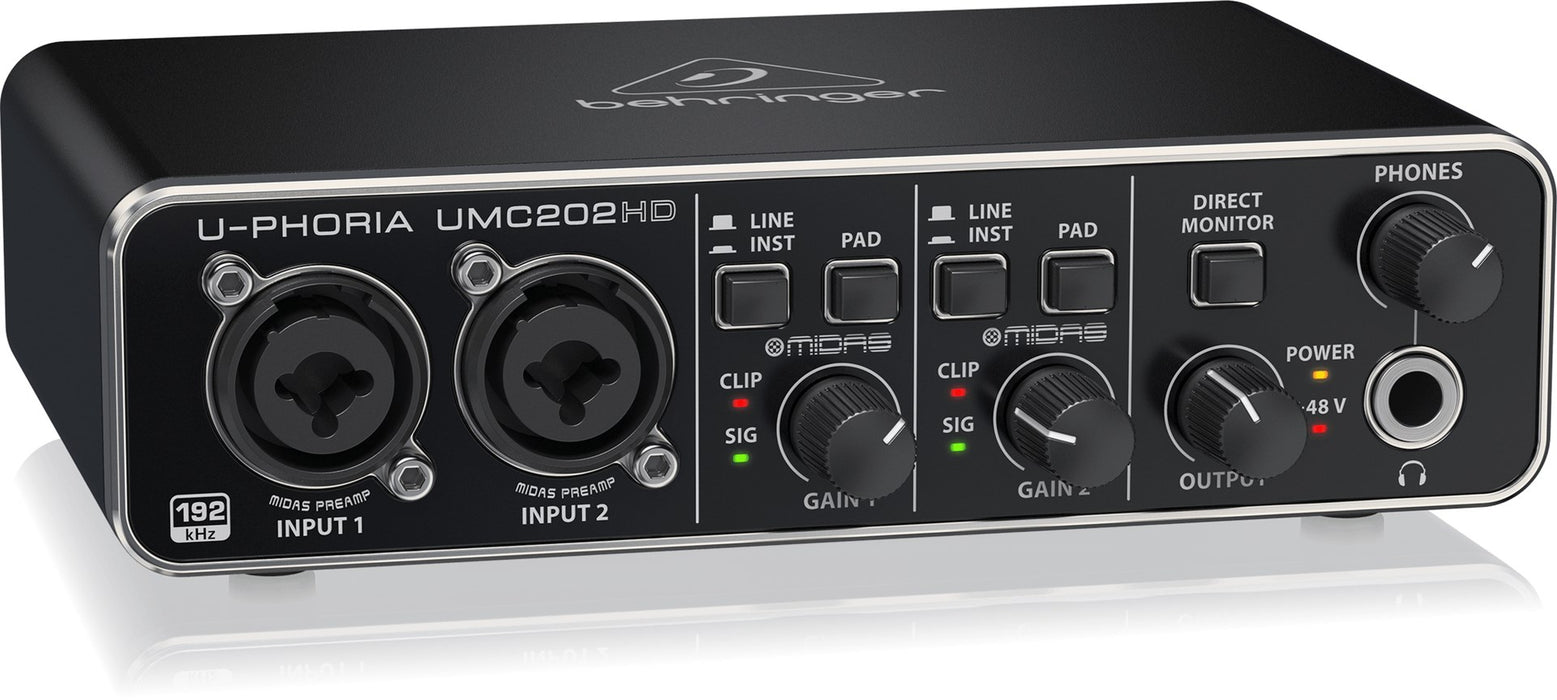 Behringer UMC202HD recording audio interface