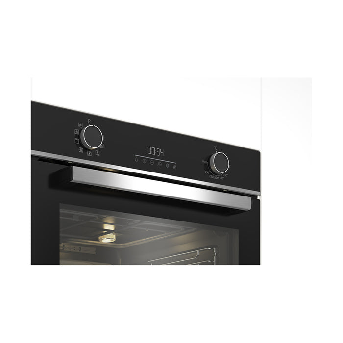 Built-in oven BEKO BBIMA 13300 XS 72 L, A+, CATALYTIC PANELS, TELESCOPIC SYSTEM, SOFT CLOSE
