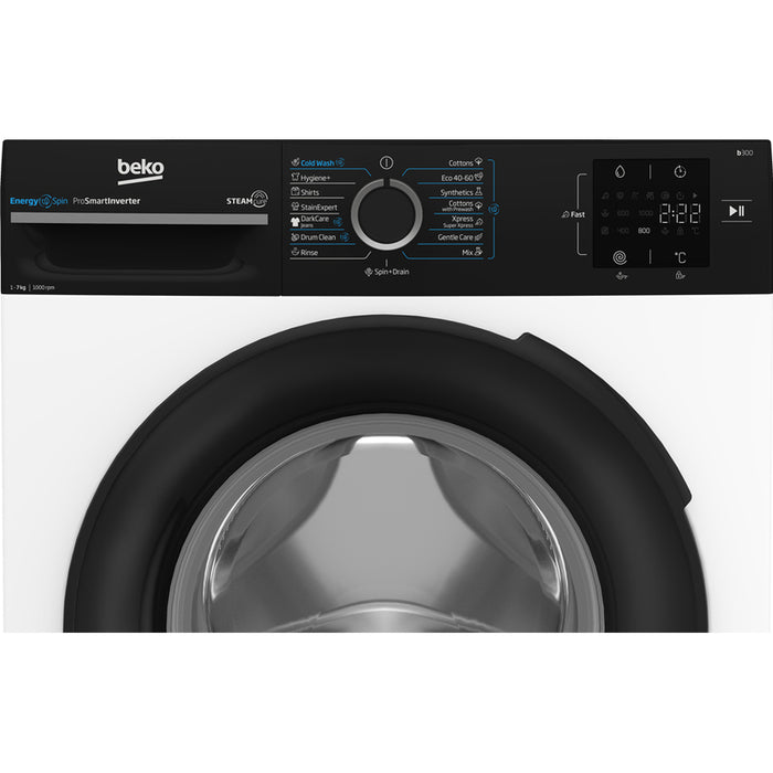 Washing machine BEKO BM3WFSU 37013 WPBB 7.0 kg, 1000 rpm, INVERTER MOTOR