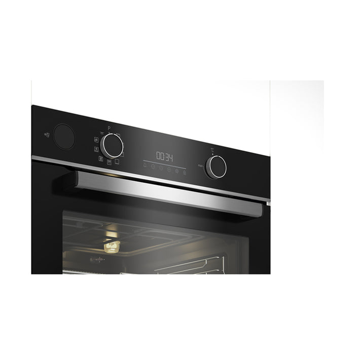 Built-in oven BEKO BBISA 13300 XMPE 72 L, A+, TELESCOPIC SYSTEM, PYROLYTIC CLEANING