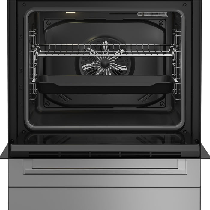 Combined stove BEKO FBE 64010 SDSL/Silver/GA A, 2 GAS AND 2 ELECTRIC, IGNITION BUTTON