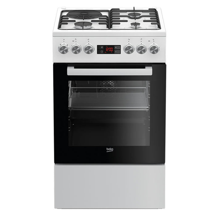 Combination stove BEKO FSE 53320 DWCS / A, 3 GAS 1 ELECTRIC, ELECTRONIC TIMER, CATALYTIC PANELS