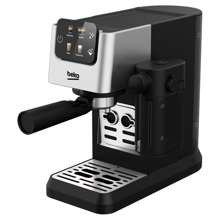 Coffee machine BEKO CEP 5304 X 1100.00 ml, AUTOMATIC CAPPUCCINO SYSTEM, 15.00 bar, BLACK