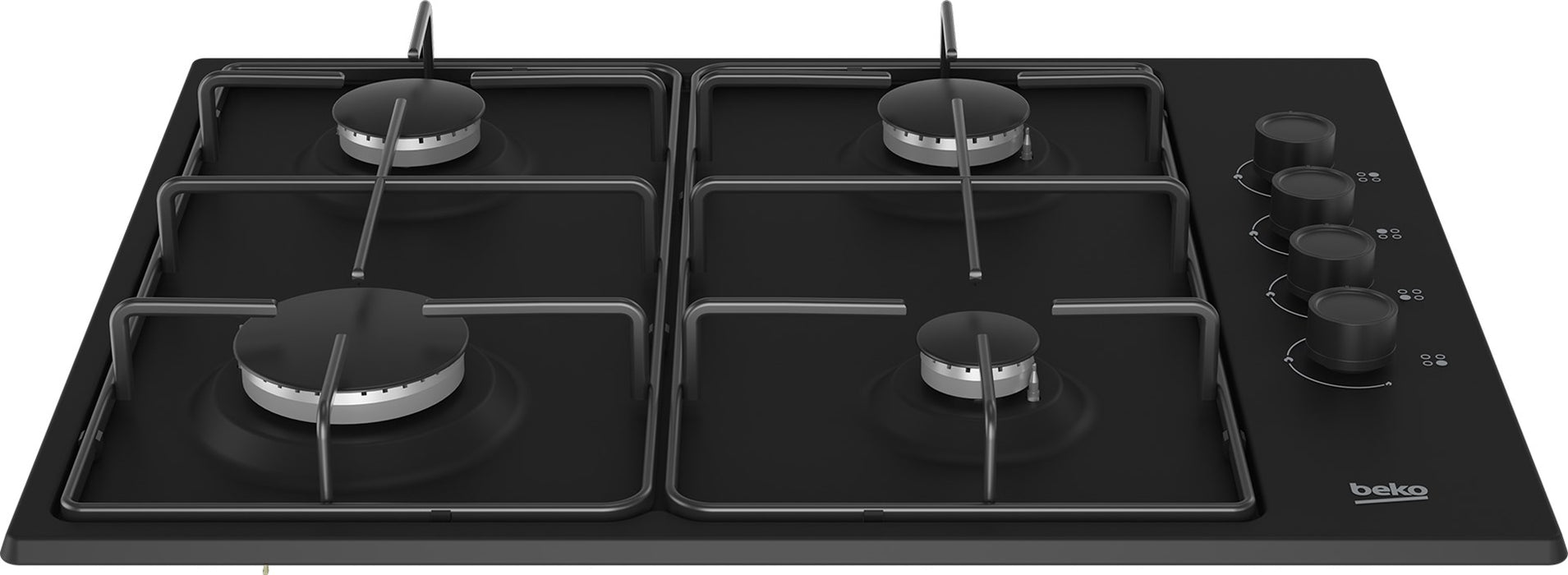 Beko HIBG64120SB hob Black Built-in 60 cm Gas 4 zone(s)
