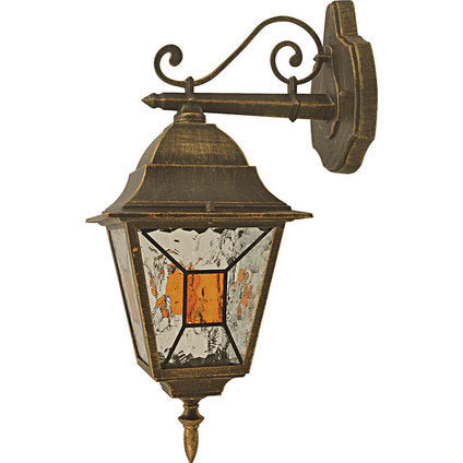 GARDEN LANTERN TOP BRACKET GOLD PATINA E27 BELIGHT