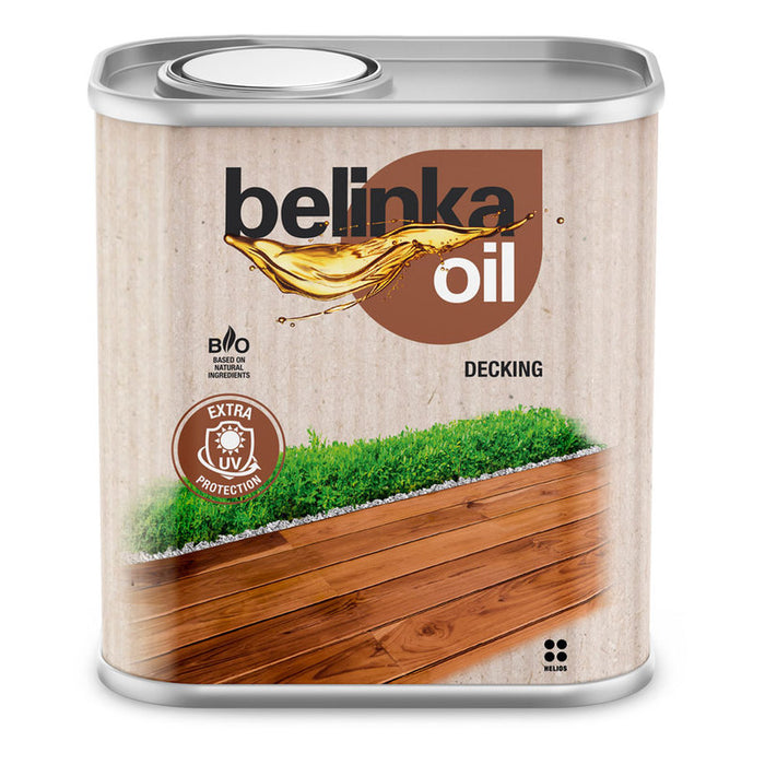 BELINKA DECKING BIO OIL FOR THE PROTECTION OF DECKING AND OUTDOOR GARDEN FURNITURE