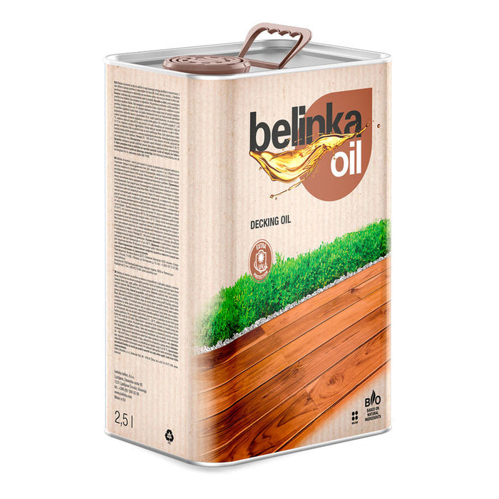 BELINKA DECKING BIO OIL FOR THE PROTECTION OF DECKING AND OUTDOOR GARDEN FURNITURE