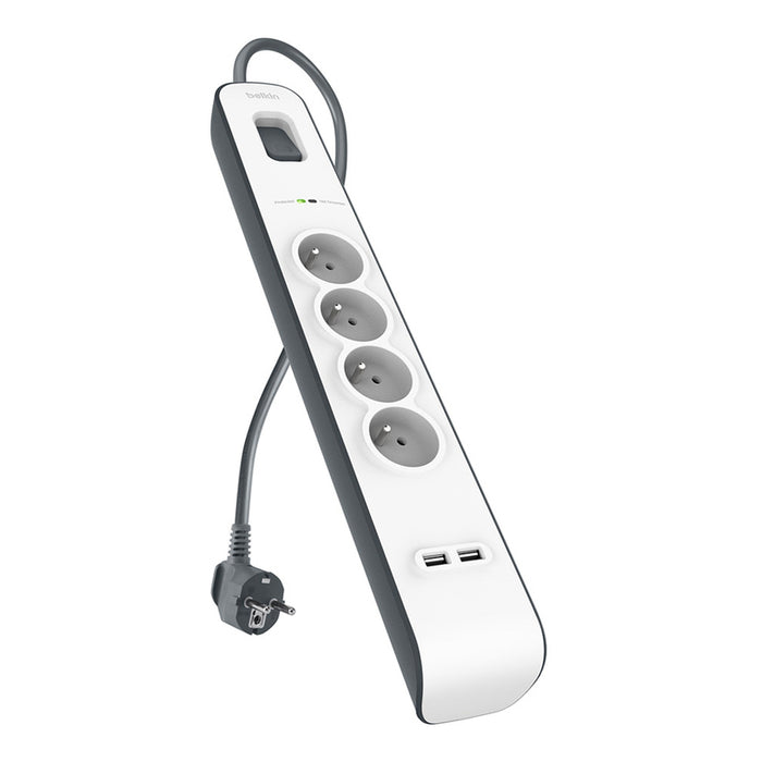 BELKIN 4 SOCKETS 2 USB /2M BSV401CA2M