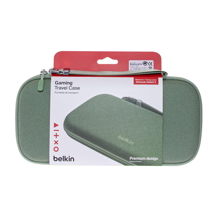 BELKIN NINTENDO SWITCH 2 GAMING TRAVEL CASE GREEN