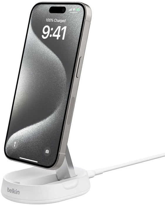 Belkin Wireless Charger - Boost Charge Pro Convertible, Qi2, 15W, white