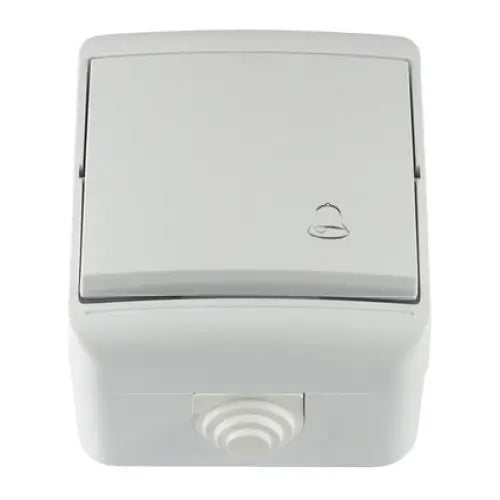 BELL BUTTON IP44 WHITE MELOPLAM TONI - Ключове и контакти<<<Електроматериали<<<Praktiker&&&Ключове и
