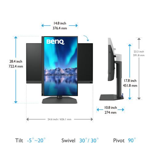 Monitor BenQ PhotoVue SW272Q, 27 inch, 1440p, HDR, Black