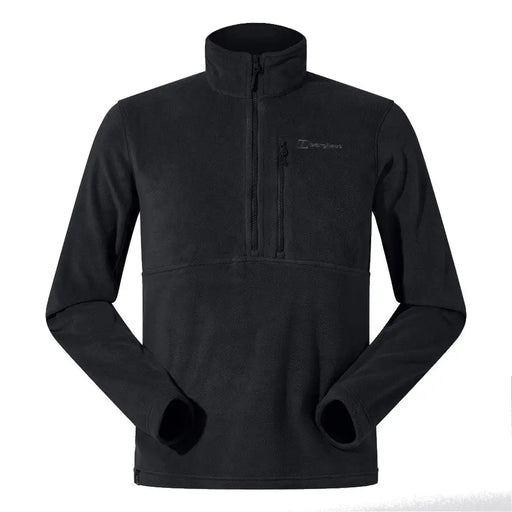 BERGHAUS Prism Half Zip Polartec® Fleece - men’s fleece sweatshirt size M (black)