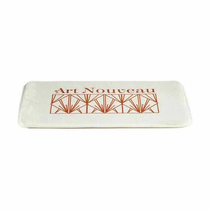 Bath rug Berilo Art Nouveau White Bronze PVC 40 x 1,5 x 60 cm (12 Units)