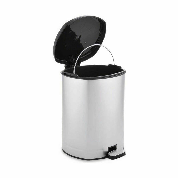 Pedal bin Berilo Silver Plastic 6 L (6 Units)