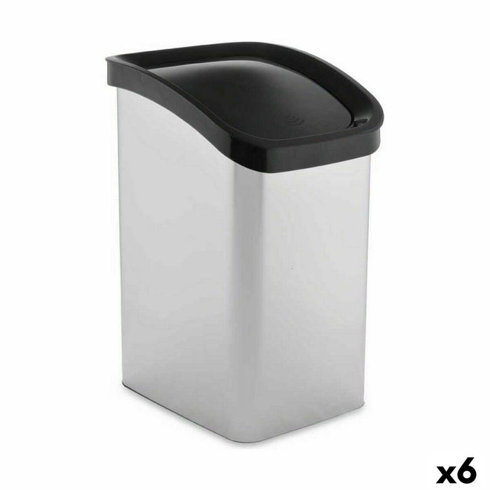 Rubbish bin Berilo Silver Plastic 23 L Tipper truck (6 Units)