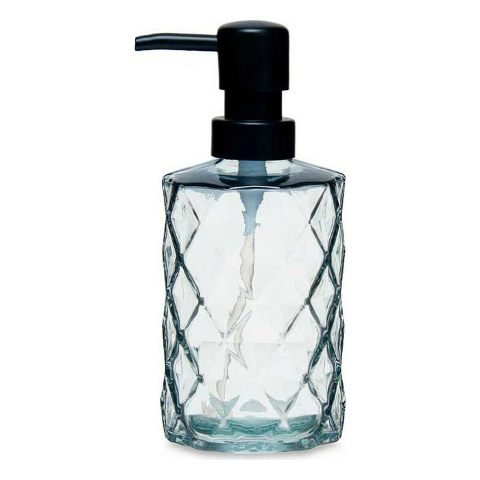 Soap Dispenser Berilo Black Crystal Plastic Diamond 360 ml 410 ml 9 x 18 x 7 cm (12 Units)