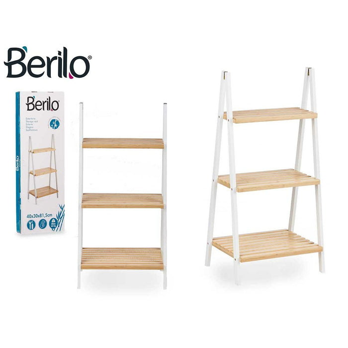 Bathroom Shelves Berilo White Natural 40,3 x 81,5 x 30 cm
